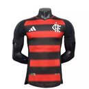 CAMISA VERSÃO PLAYER DO FLAMENGO 24/25 VERMELHO E PRETO