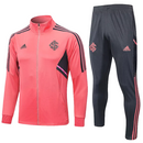 Agasalho de Viagem Internacional - Masculino - Vermelho e Cinza